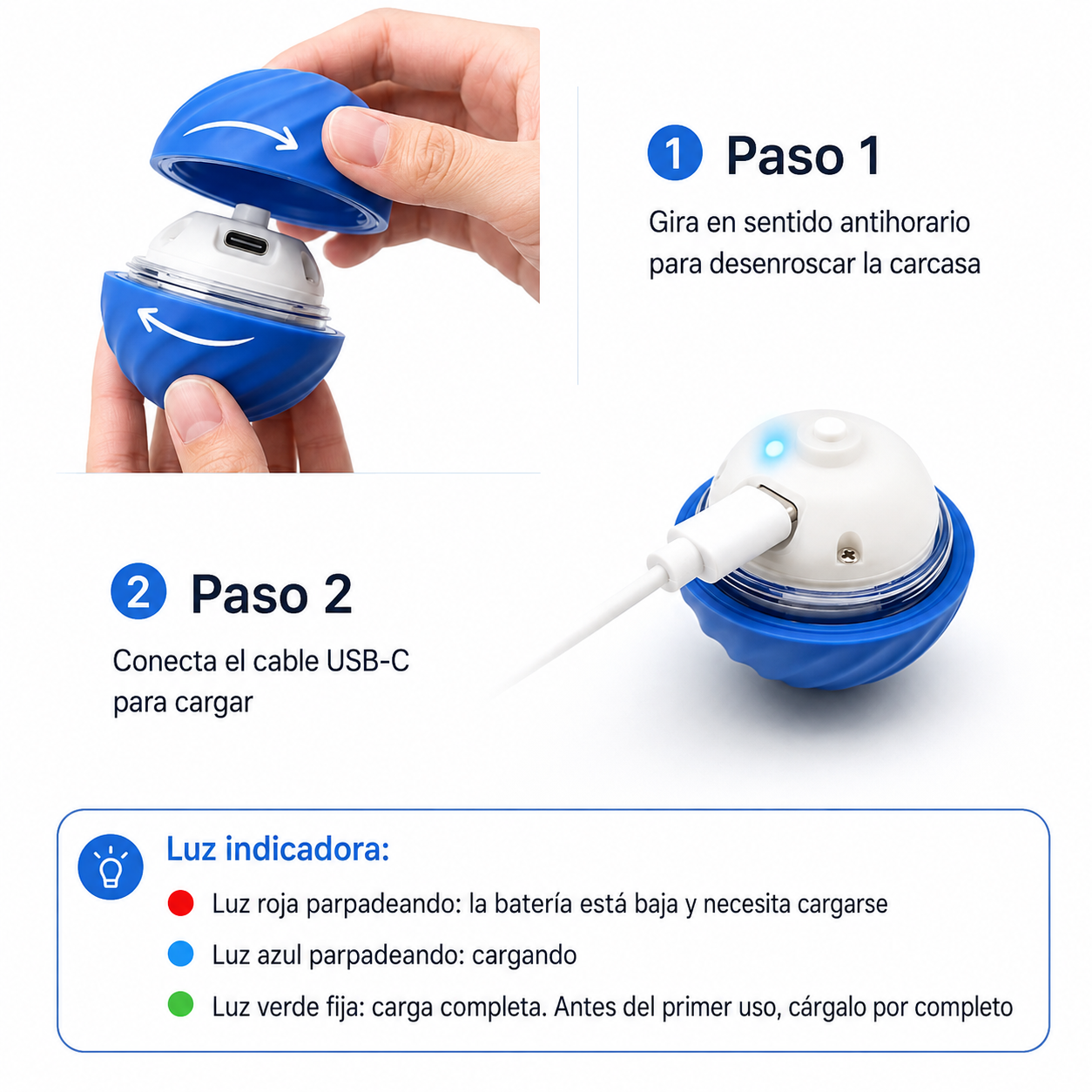 Pelota inteligente interactiva - vista adicional - Tukipets